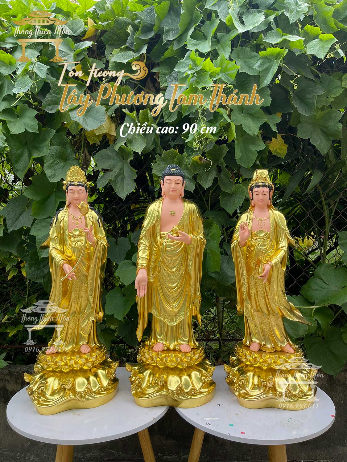 Tượng Tây phương tam thánh 