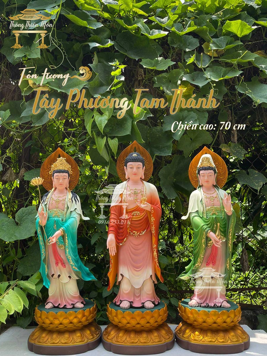 Tượng tam thánh cao 70cm