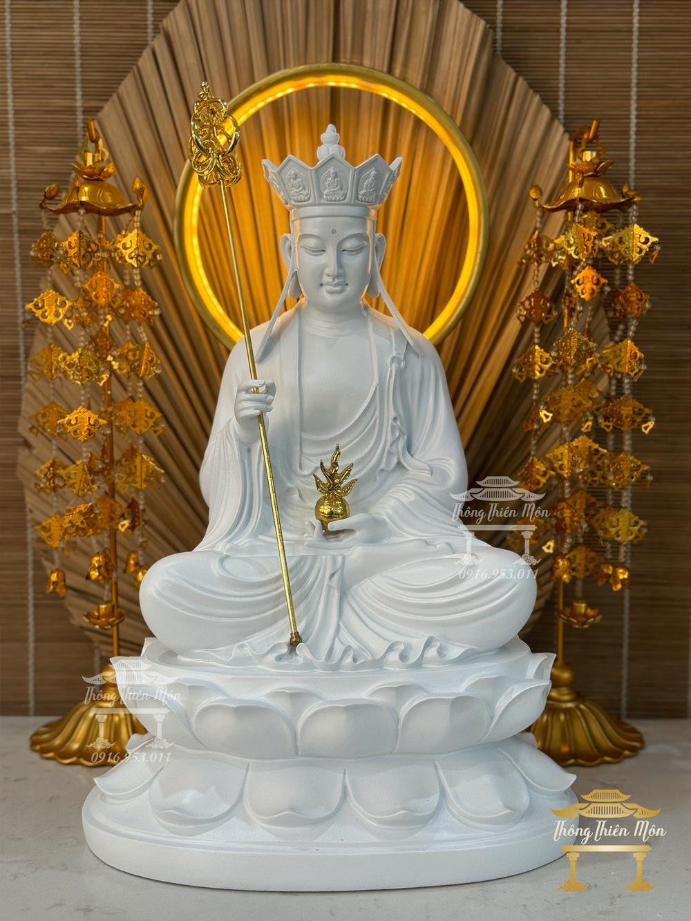 Tôn tượng Địa Tạng, kích thước 45cm