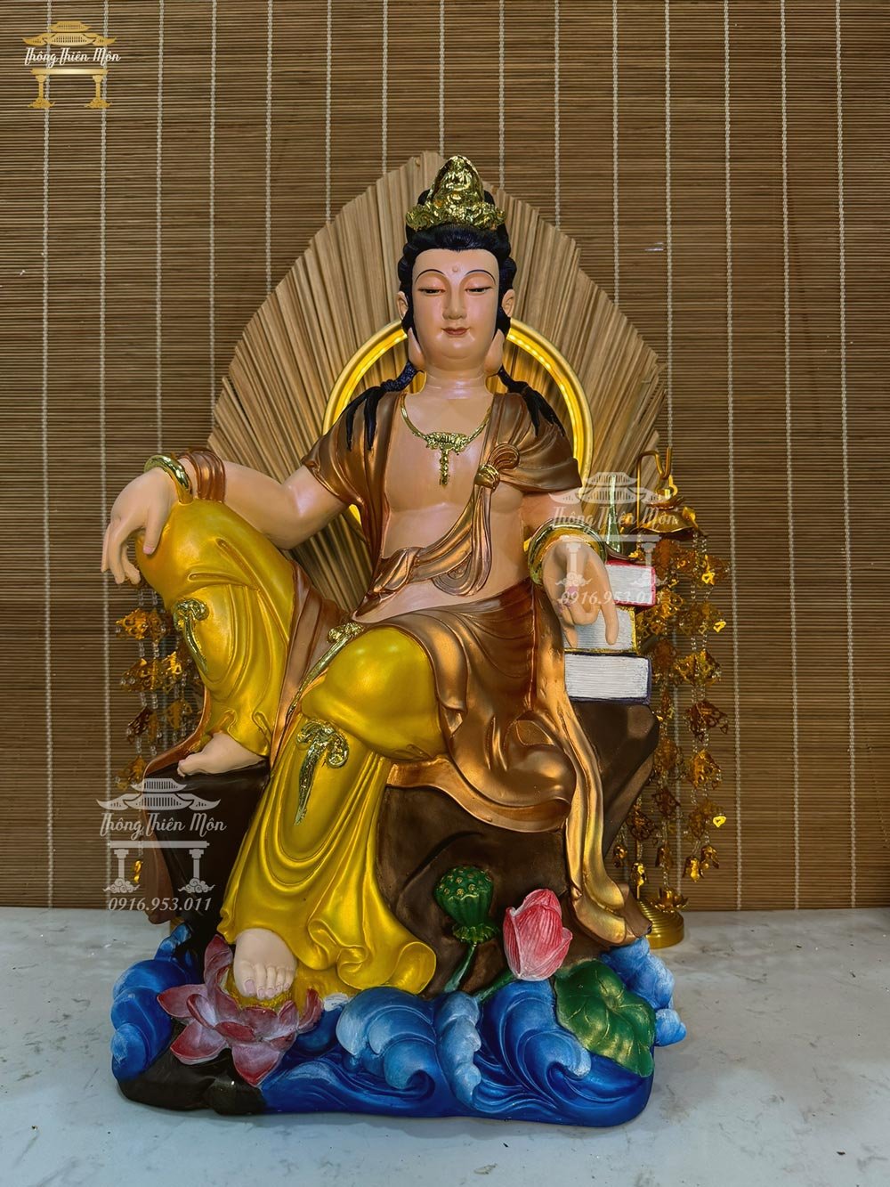Tôn tượng Quan Âm Tự Tại Bồ Tát, kích thước 60cm
