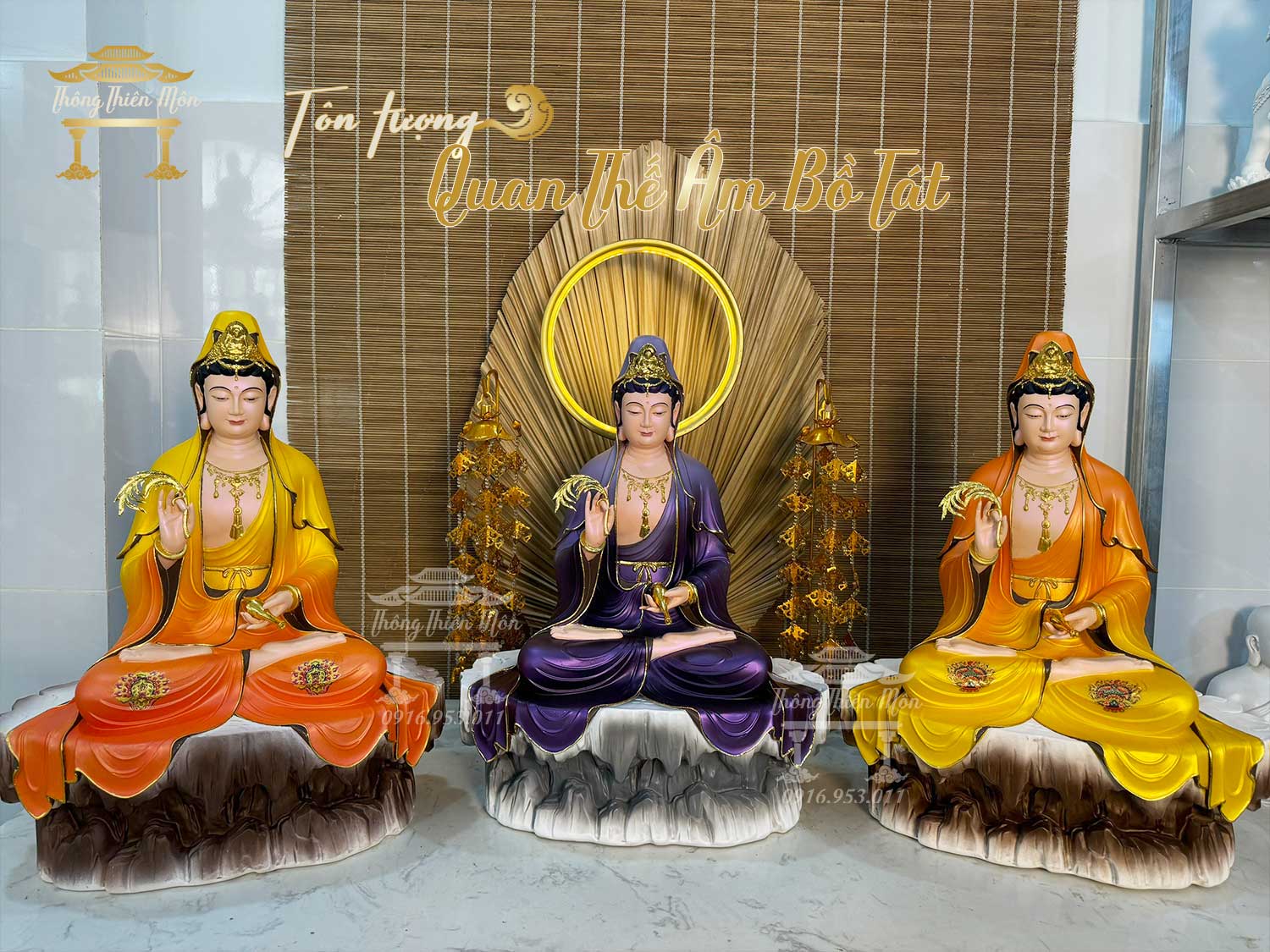 Tôn tượng Quan Âm Bồ Tát, kích thước 48cm
