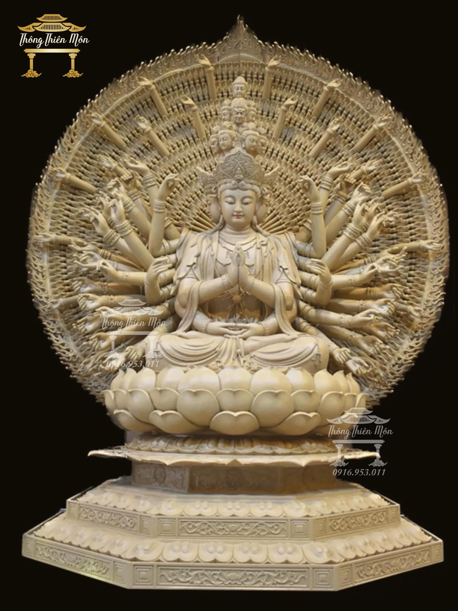 Tượng thiên thủ thiên nhãn kích thước theo yêu cầu