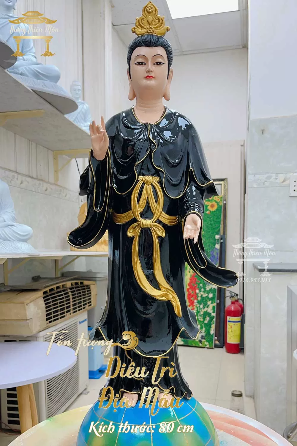 Tượng Diêu Trì Địa Mẫu - 80cm - Sơn màu theo yêu cầu