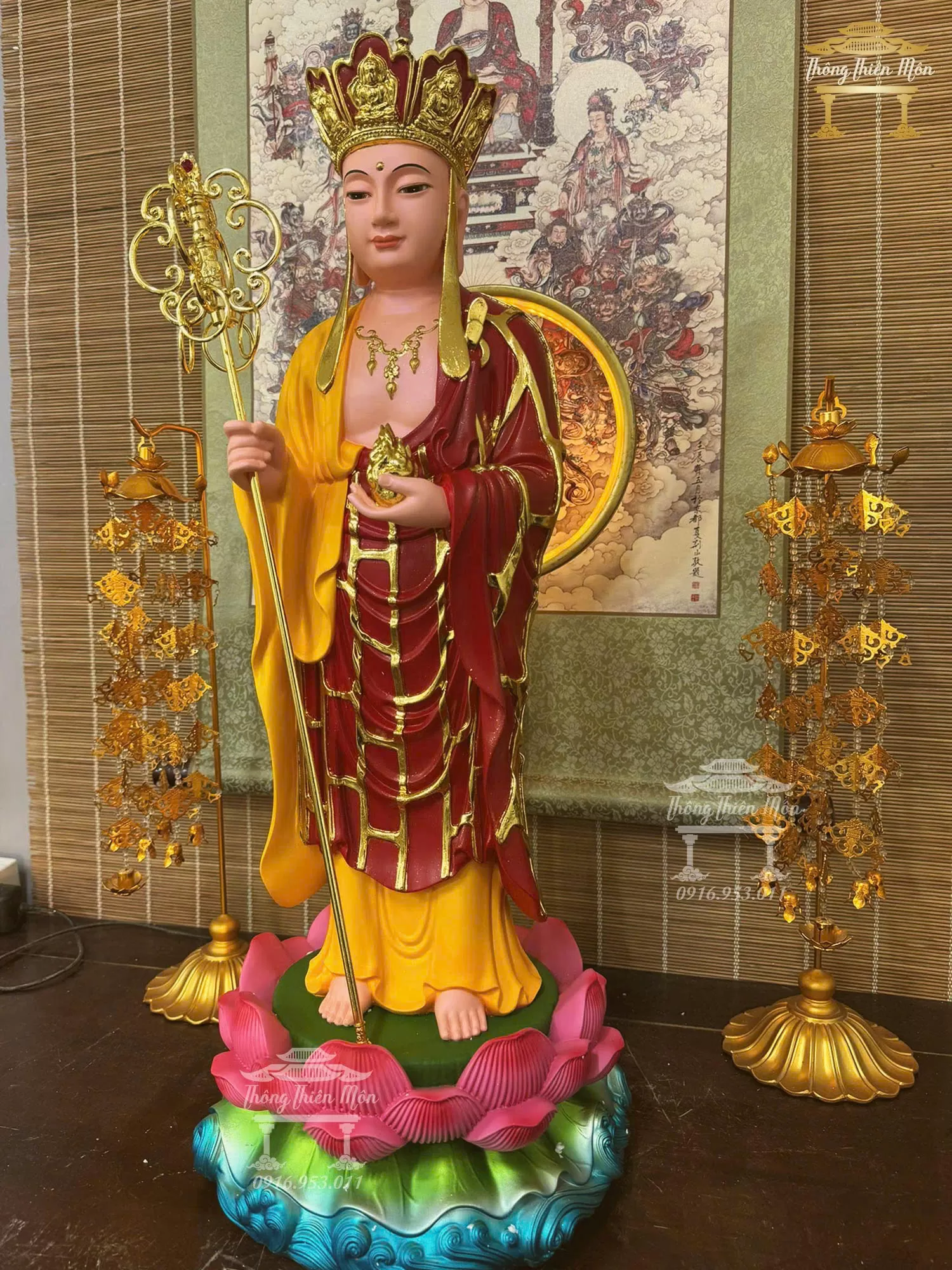 Tôn Tượng Địa Tạng Vương Bồ Tát, Y Phước Điền đỏ vàng