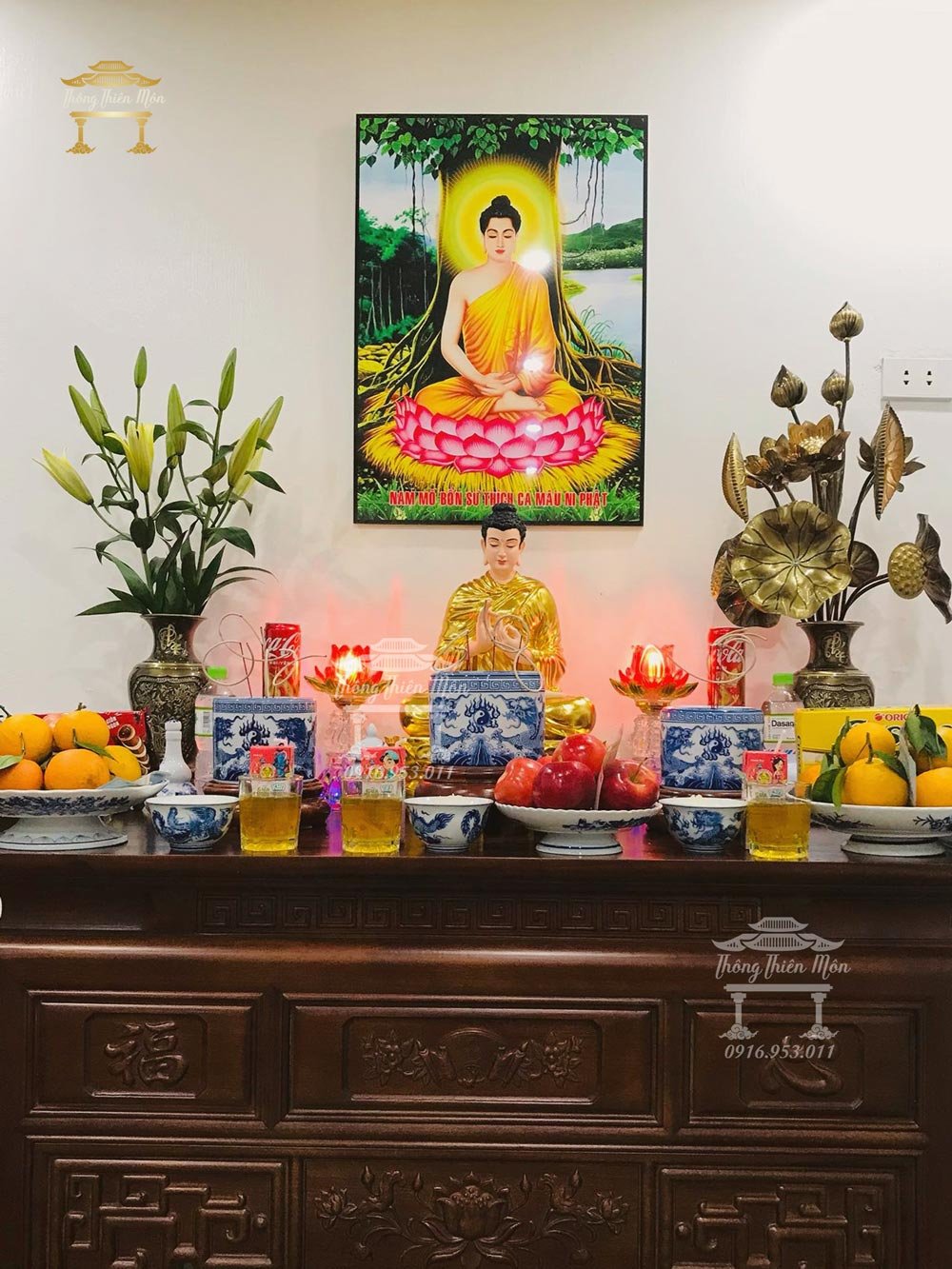 Thờ tượng Phật tại gia