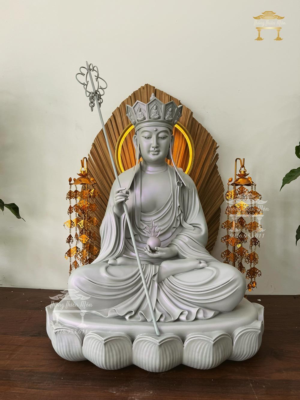 Tôn tượng Địa Tạng, kích thước 60cm