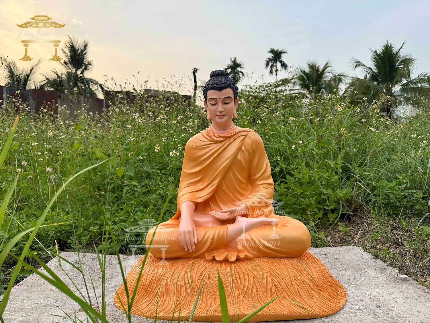 Tôn tượng Bổn Sư Thích Ca, kích thước 30-45-60-85cm