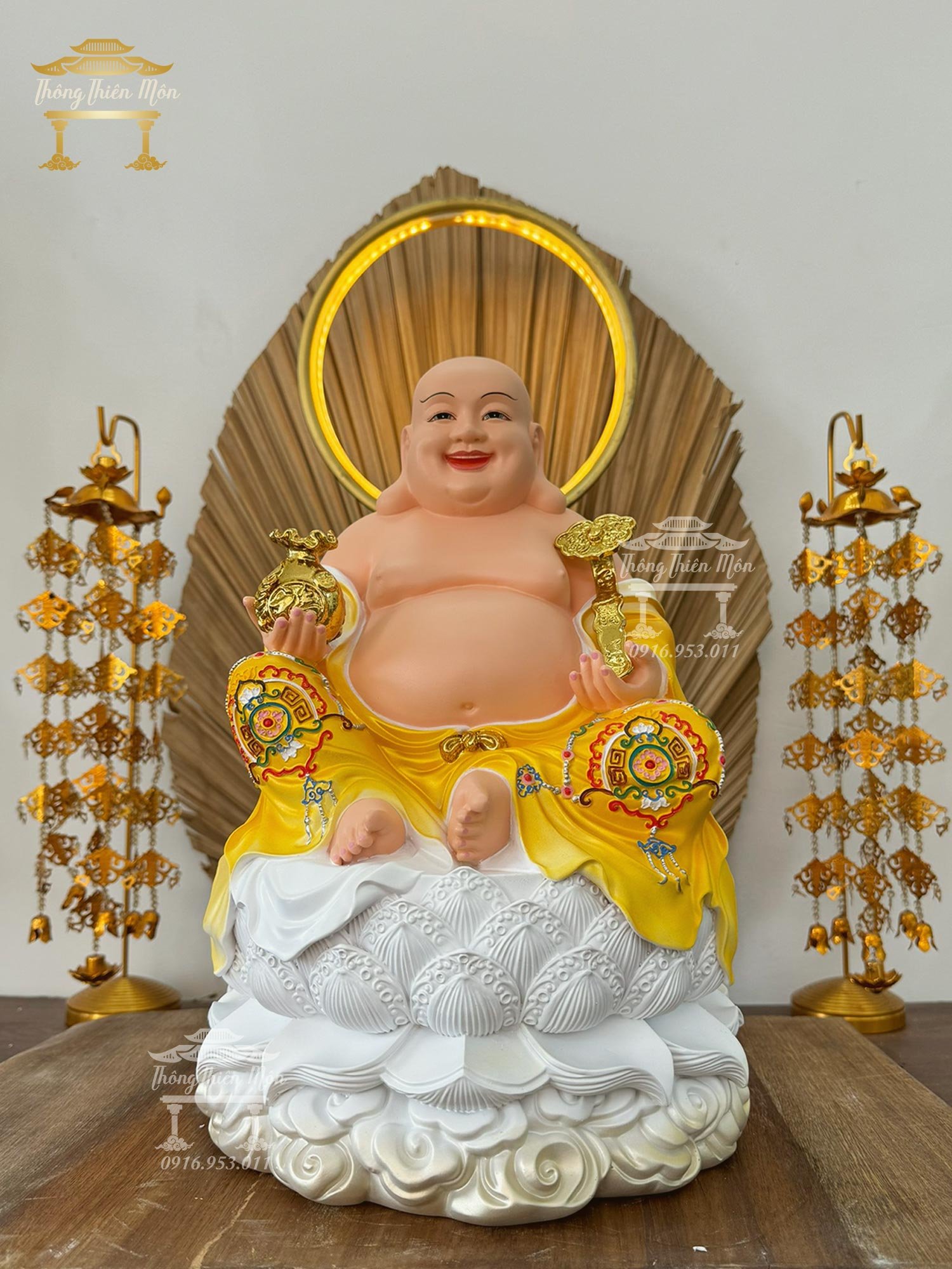 Tôn tượng Di Lạc - Kích thước 40cm