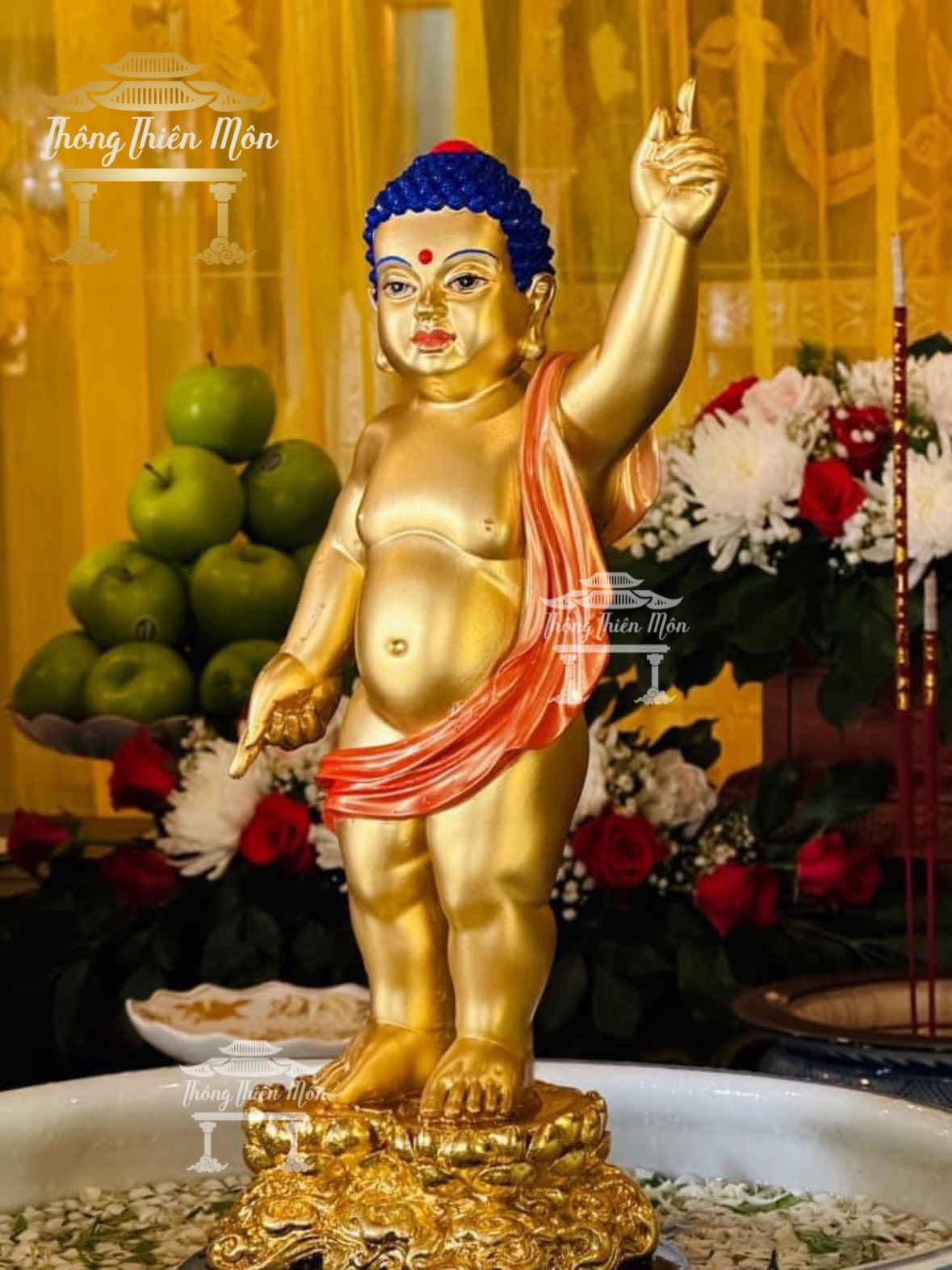 Tượng Đức Phật Đản Sinh, Kích thước 35cm