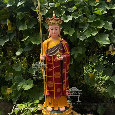 Tượng Địa Tạng Bồ Tát - 130 - dáng đứng - y phước điền