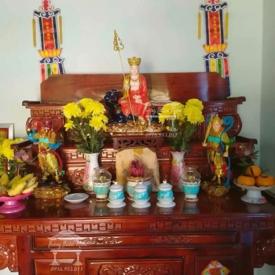 Tượng Địa Tạng Bồ Tát - 40cm - đế thính