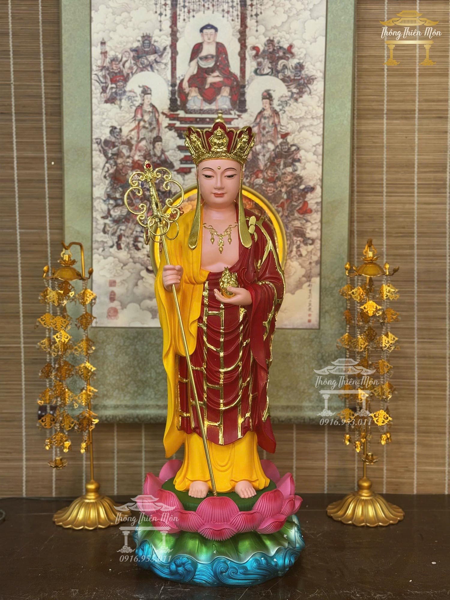 Tôn Tượng Địa Tạng Vương Bồ Tát, Y Phước Điền đỏ vàng