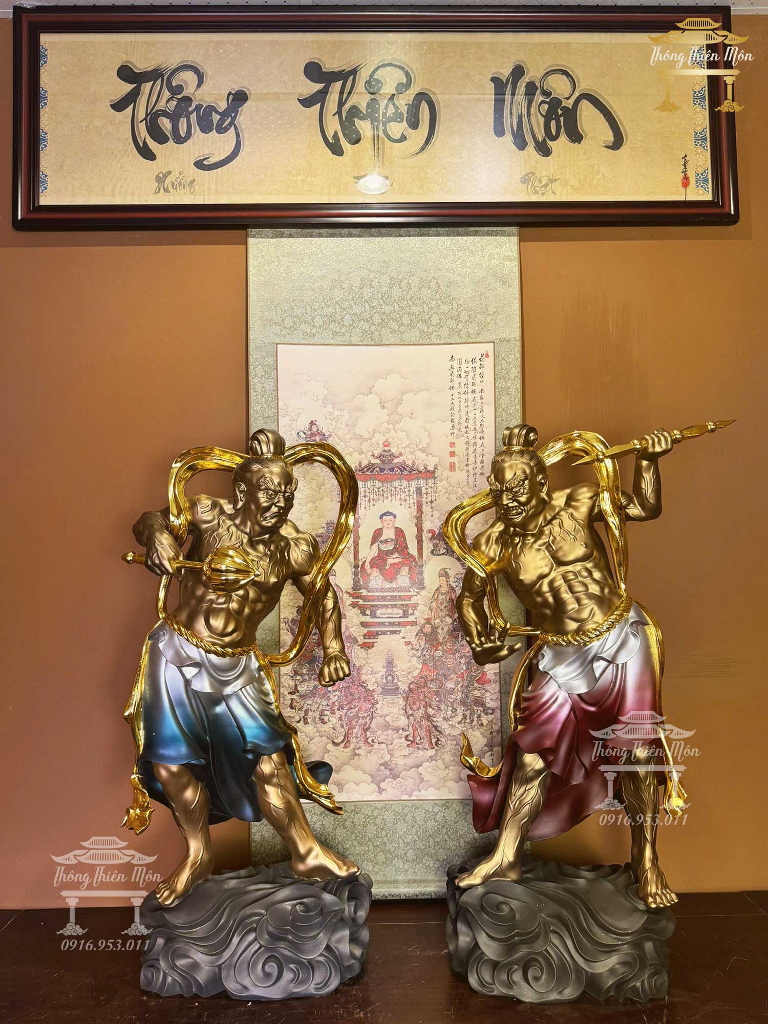 Tôn tượng Kim Cang Mật Tích, Kích thước 85cm