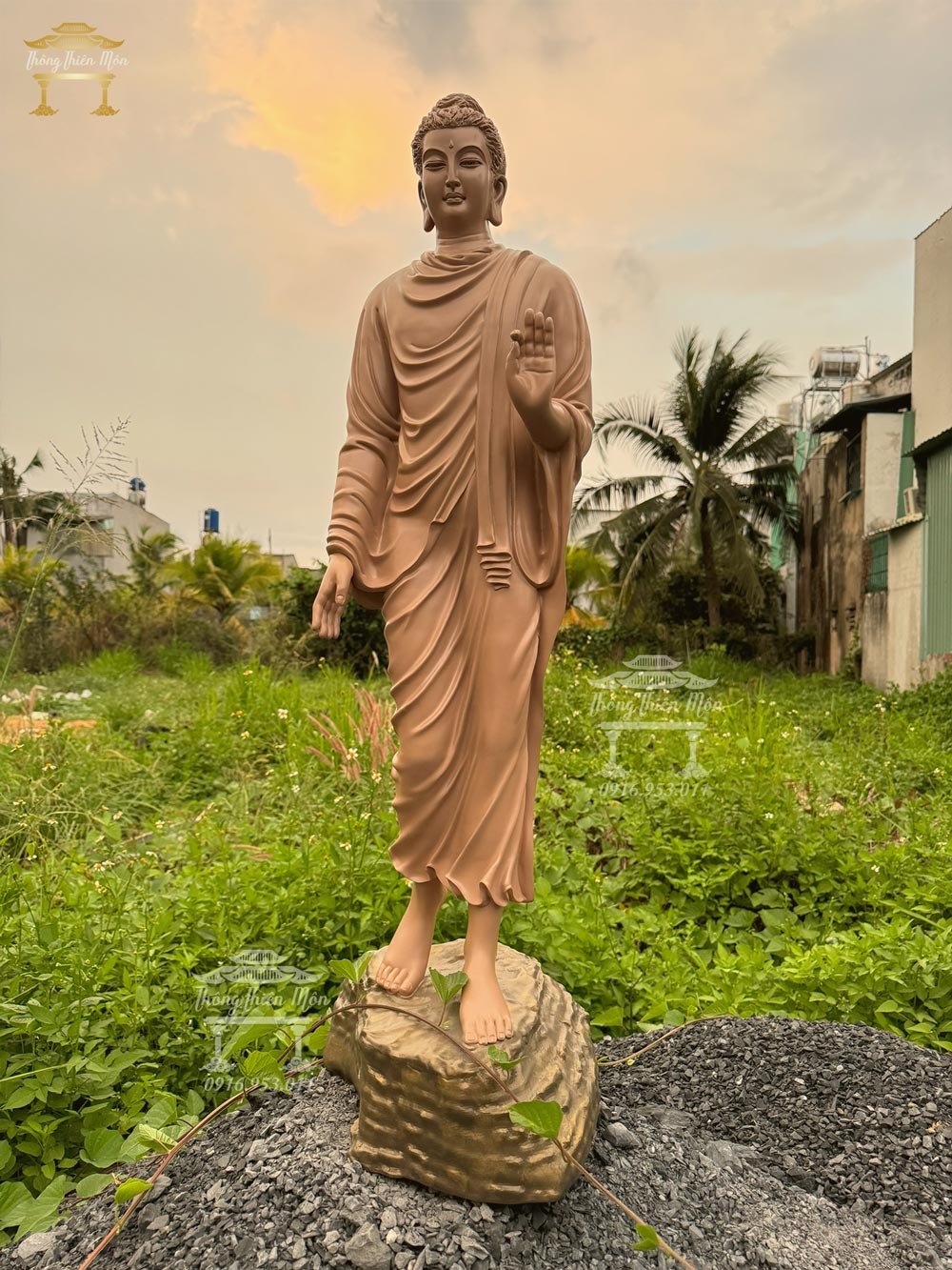 Tượng Đức Phật Ban Phước - 110cm - Màu theo yêu cầu