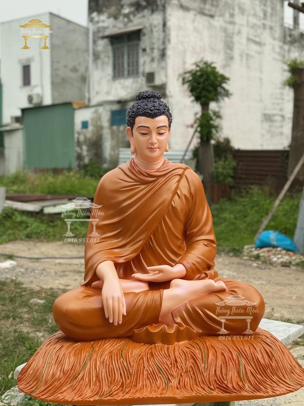 Tượng Bổn Sư Thích Ca Ấn Địa Xúc - 85cm - Màu theo yêu cầu