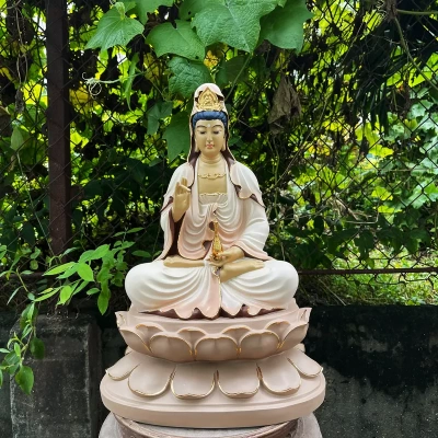 Tôn tượng Quan Thế Âm Bồ Tát - 45cm - Màu theo yêu cầu