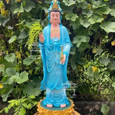 Tôn tượng Quan Thế Âm Bồ Tát - 1m3 - Màu theo yêu cầu