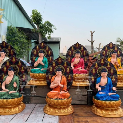 Thất Phật Dược Sư - 45cm - Màu sắc và thế tay theo yêu cầu